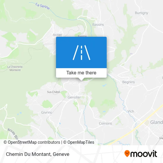 Chemin Du Montant map