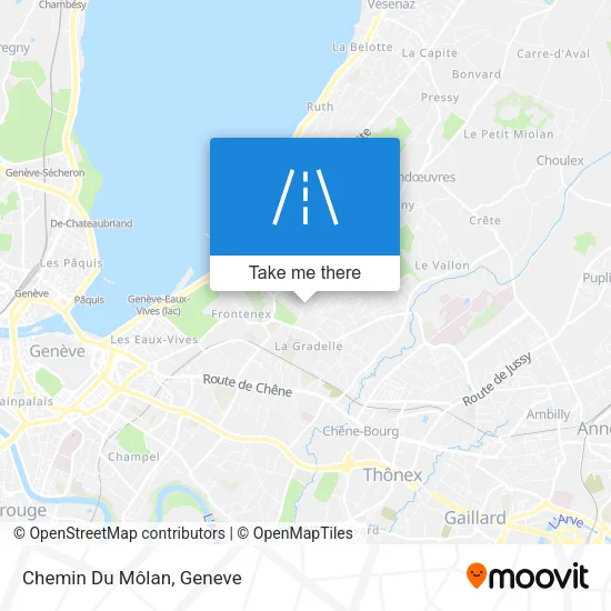 Chemin Du Môlan map