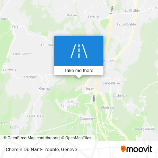 Chemin Du Nant-Trouble map