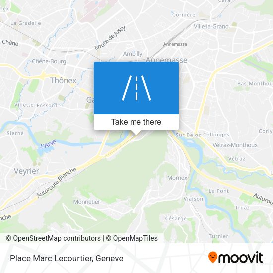 Place Marc Lecourtier map