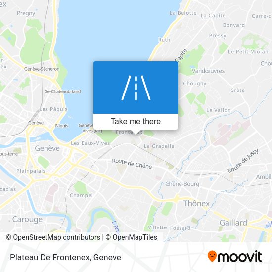 Plateau De Frontenex map