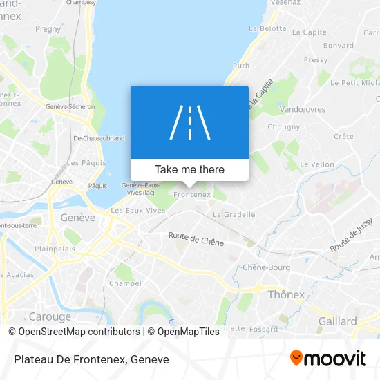 Plateau De Frontenex map