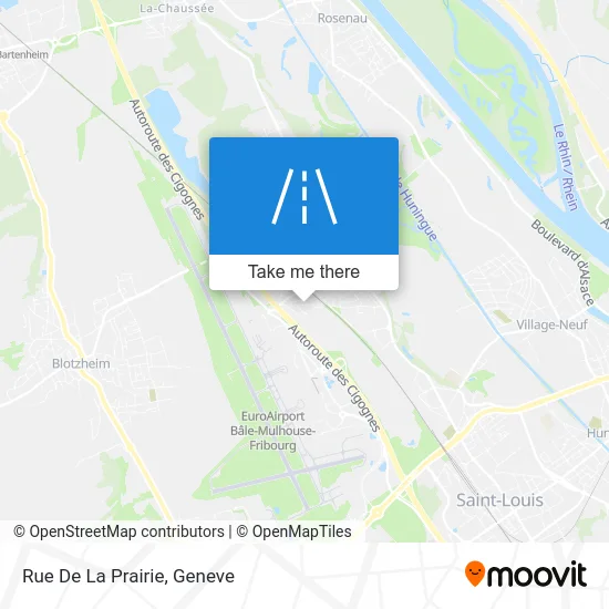 Rue De La Prairie map