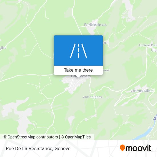 Rue De La Résistance map
