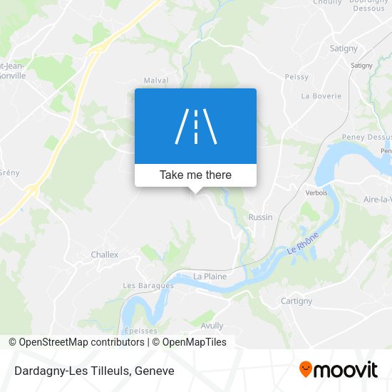 Dardagny-Les Tilleuls map