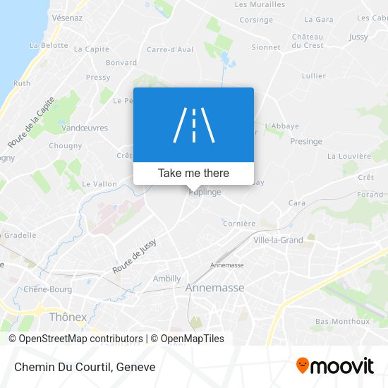 Chemin Du Courtil map