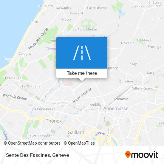Sente Des Fascines map