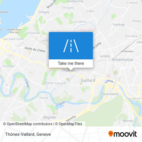 Thônex-Vallard map