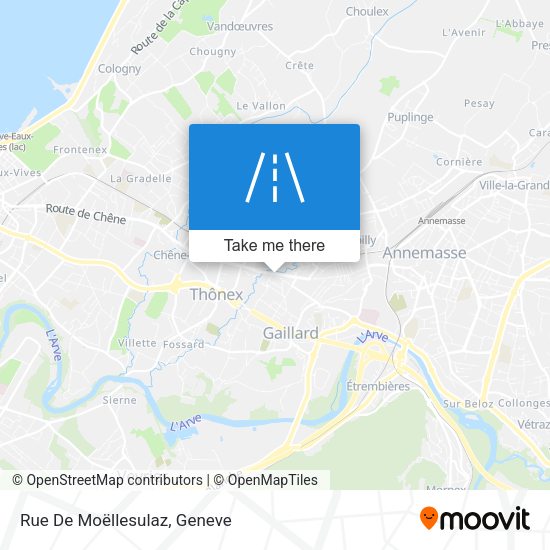 Rue De Moëllesulaz map