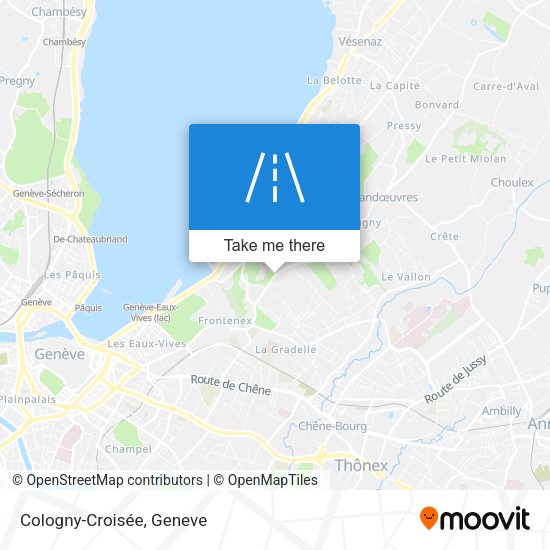 Cologny-Croisée map