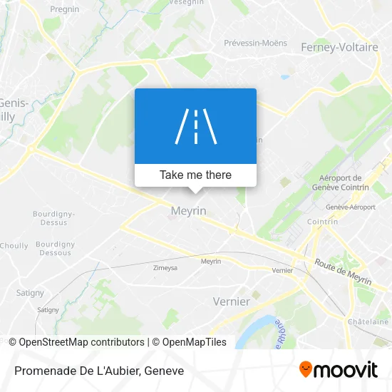 Promenade De L'Aubier map