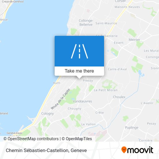 Chemin Sébastien-Castellion map