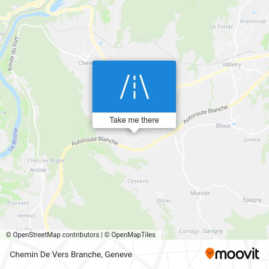 Chemin De Vers Branche map