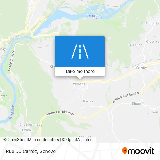Rue Du Carroz map