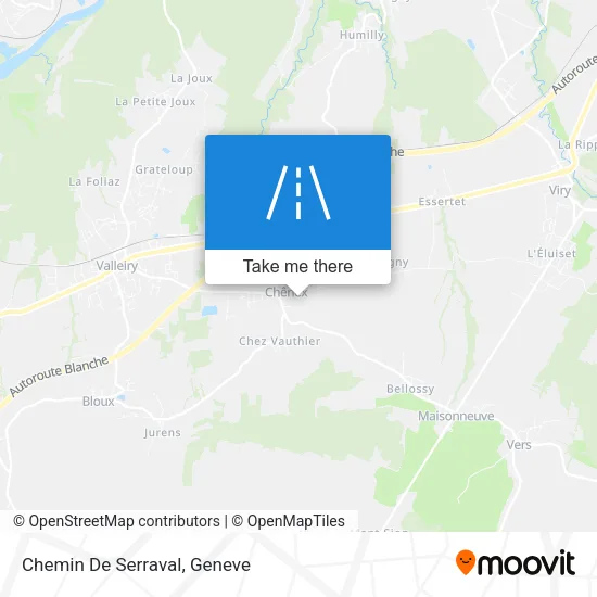 Chemin De Serraval map