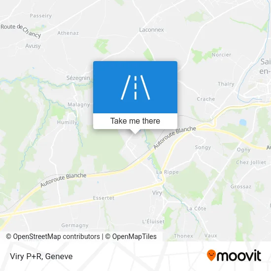 Viry P+R map