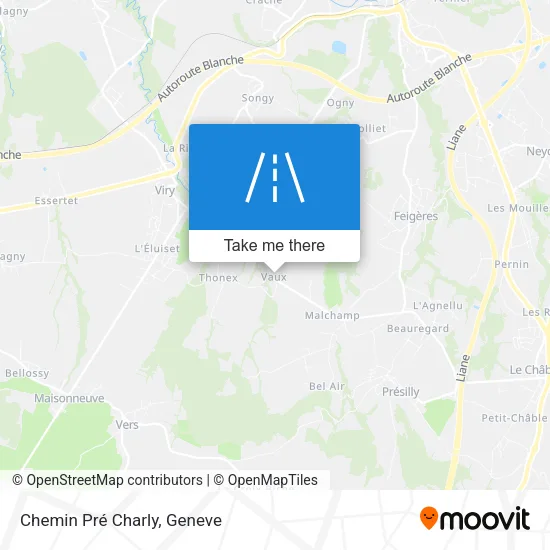 Chemin Pré Charly map
