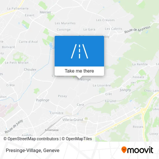 Presinge-Village map