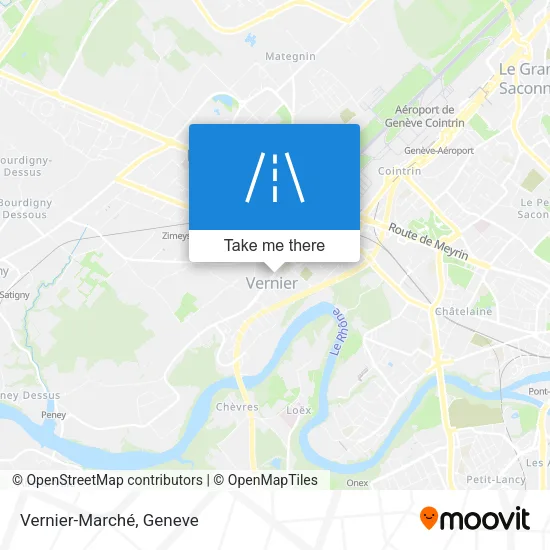 Vernier-Marché map