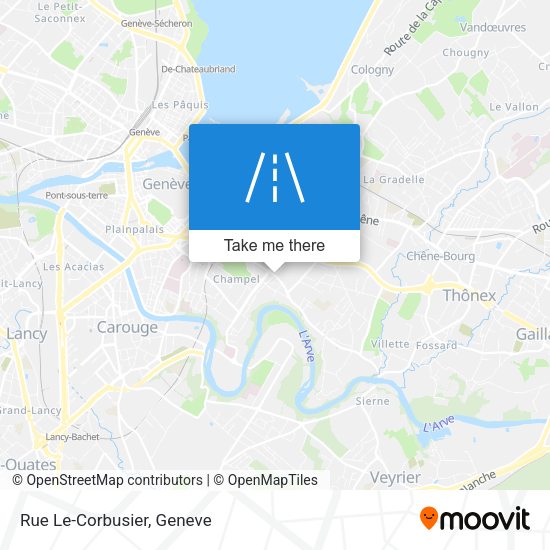 Rue Le-Corbusier map