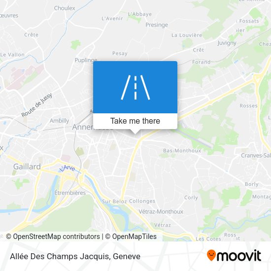 Allée Des Champs Jacquis map