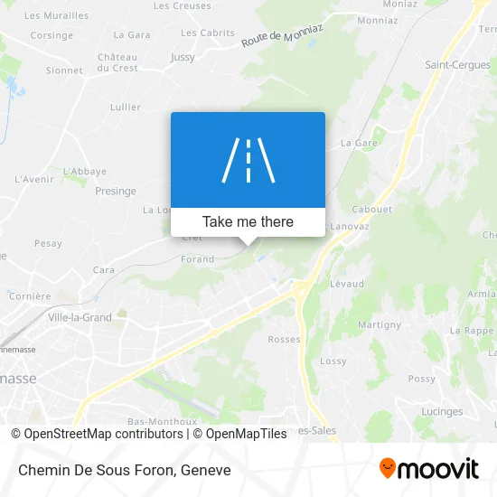 Chemin De Sous Foron map