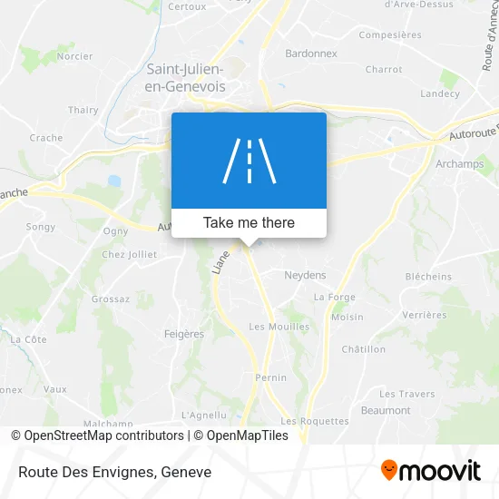 Route Des Envignes map