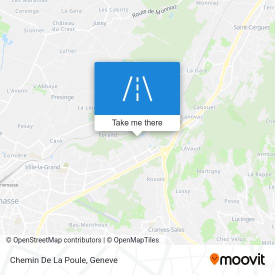 Chemin De La Poule map