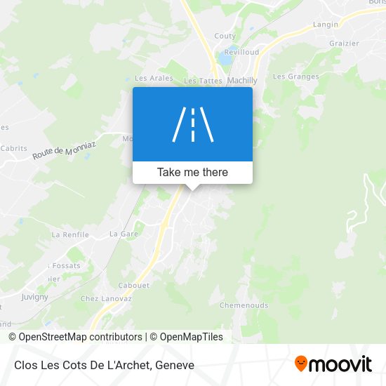 Clos Les Cots De L'Archet map