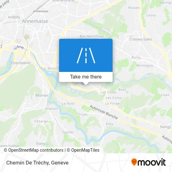 Chemin De Tréchy map
