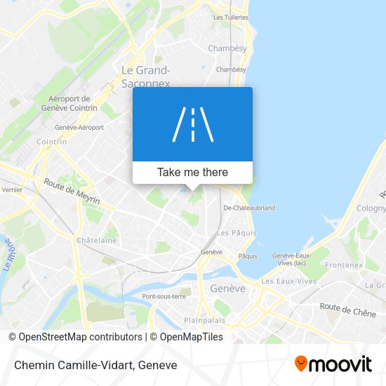 Chemin Camille-Vidart map