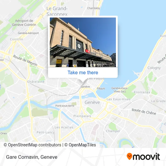 Gare Cornavin map