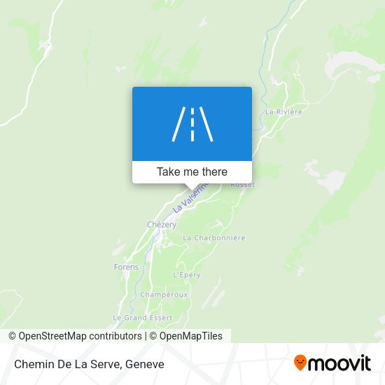Chemin De La Serve map