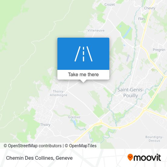 Chemin Des Collines map