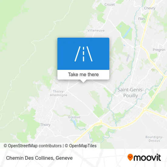 Chemin Des Collines map