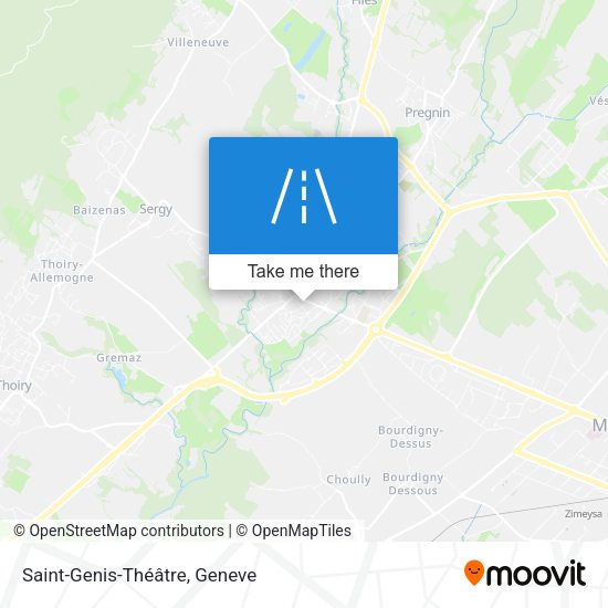 Saint-Genis-Théâtre map