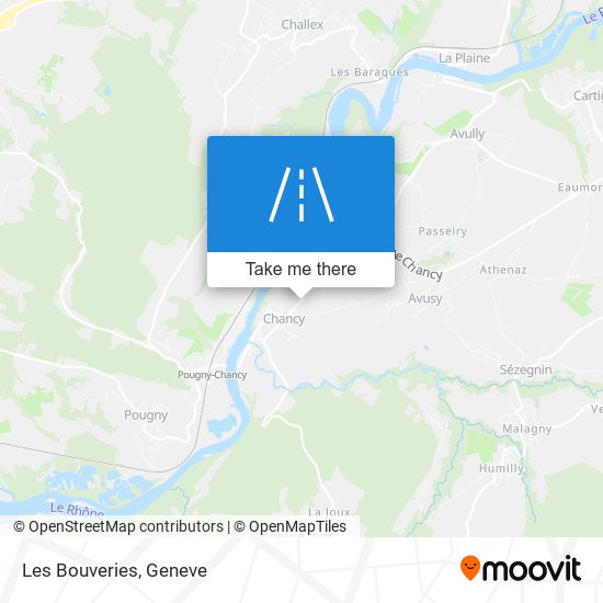 Les Bouveries map