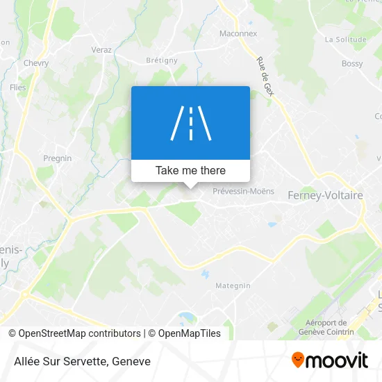 Allée Sur Servette map
