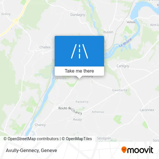 Avully-Gennecy map