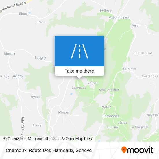 Chamoux, Route Des Hameaux map