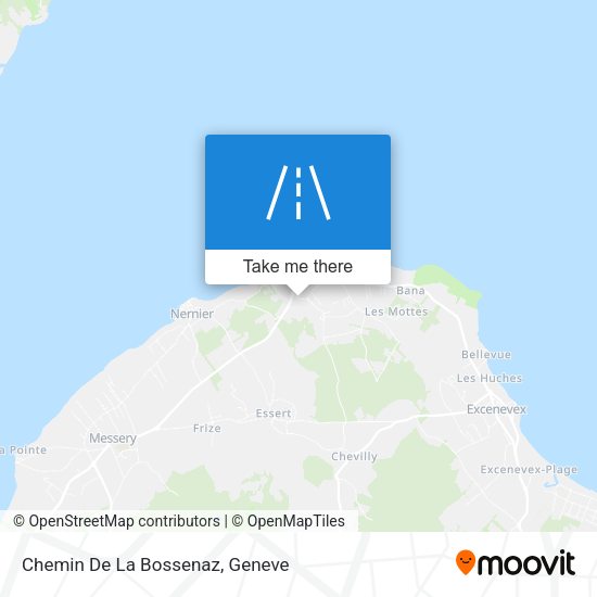 Chemin De La Bossenaz map