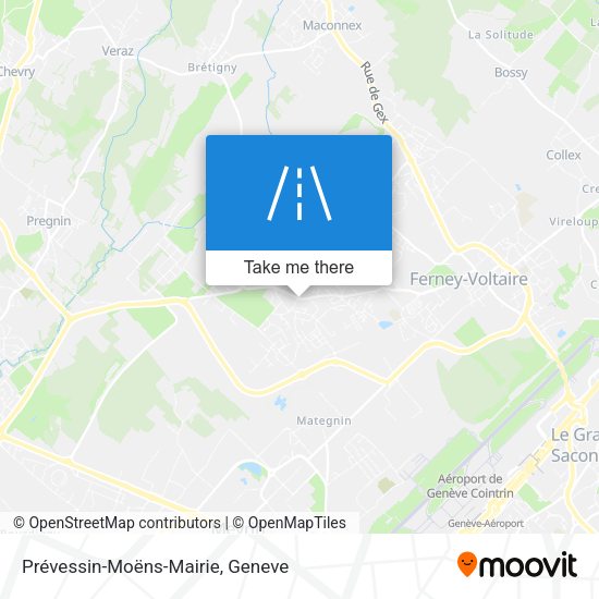 Prévessin-Moëns-Mairie map