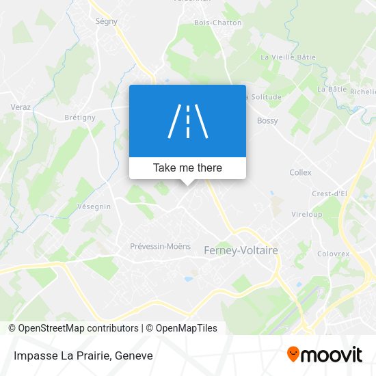 Impasse La Prairie map