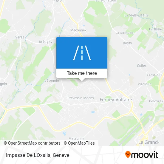 Impasse De L'Oxalis map