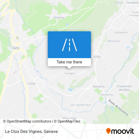 Le Clos Des Vignes map