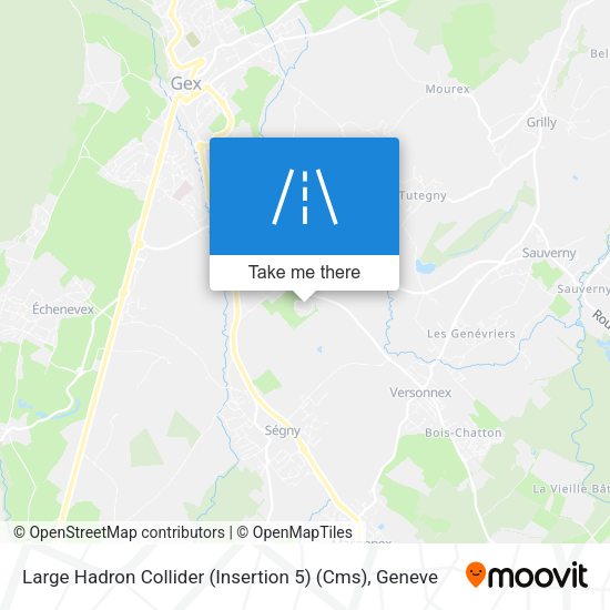 Large Hadron Collider (Insertion 5) (Cms) map