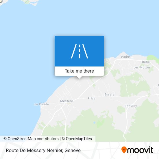 Route De Messery Nernier map