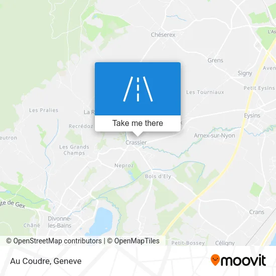 Au Coudre map