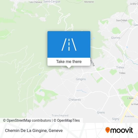 Chemin De La Gingine map