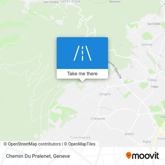 Chemin Du Pralenet map